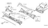 Diagram for Nissan Dash Panels - 67100-ZL80D