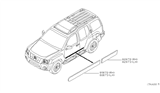 Diagram for 2005 Nissan Xterra Door Moldings - 80870-EA000