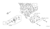 Diagram for 2009 Nissan Frontier A/C Idler Pulley - 11925-EA200