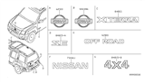 Diagram for 2010 Nissan Xterra Emblem - 93494-EA000