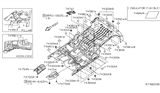 Diagram for 2014 Nissan Xterra Exhaust Heat Shield - 74761-EA000