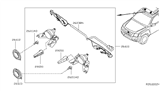 Diagram for 2009 Nissan Xterra Headlight Bulb - 26296-9B90A