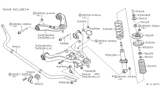 Diagram for Nissan Frontier Bump Stop - 56160-EA02B