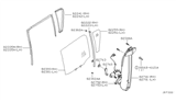 Diagram for 2015 Nissan Xterra Door Seal - 82272-ZS60A