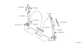 Diagram for 2014 Nissan Xterra Seat Belt - 86884-ZL00C