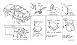 Diagram for 2012 Nissan Xterra Body Control Module - 284B1-9CF3C