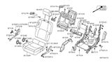 Diagram for 2008 Nissan Xterra Seat Cushion - 87300-ZL05D