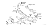 Diagram for Nissan Xterra Air Deflector - 62064-ZP70A