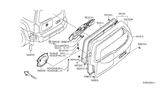 Diagram for 2009 Nissan Xterra Lift Support - 90451-EA00A