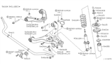 Diagram for 2009 Nissan Xterra Sway Bar Link - 56261-7S000