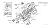 Diagram for 2005 Nissan Xterra Body Mount Hole Plug - 743A0-EA000