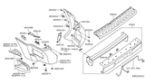 Diagram for 2010 Nissan Xterra Bumper - H5025-EA00A