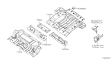 Diagram for 2009 Nissan Xterra Floor Pan - 74514-EA030