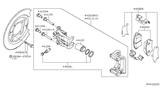 Diagram for 2005 Nissan Xterra Brake Caliper - 44011-EA04A