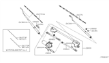 Diagram for 2009 Nissan Xterra Wiper Pivot - 28800-ZL00A