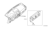 Diagram for 2013 Nissan Frontier Blower Control Switches - 27510-9BH0C