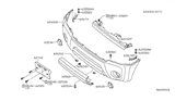 Diagram for 2005 Nissan Xterra License Plate - 96210-EA000