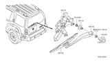 Diagram for 2009 Nissan Xterra Wiper Arm - 28781-EA000