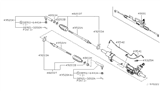 Diagram for Nissan Tie Rod Adjusting Sleeve - 49541-EA060