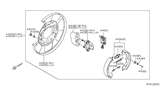 Diagram for Nissan Parking Brake Shoe - 44060-EA025