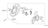 Diagram for Nissan Pathfinder Brake Shoe Set - 44060-EA025