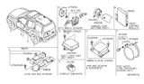 Diagram for 2012 Nissan Xterra Air Bag Control Module - 98820-ZL19A