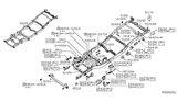 Diagram for 2014 Nissan Xterra Rear Crossmember - 51090-EA530