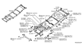 Diagram for 2005 Nissan Xterra Rear Crossmember - 51090-EA830