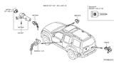 Diagram for 2007 Nissan Xterra Ignition Lock Cylinder - 99810-ZP35D