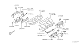 Diagram for 2007 Nissan Pathfinder Exhaust Manifold - 14002-EA200