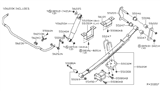 Diagram for 2015 Nissan Xterra Leaf Spring Bushing - 55046-EB000