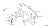 Diagram for Nissan Xterra Door Handle - 73940-EA00B