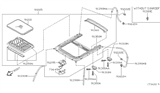 Diagram for Nissan Sunroof - 91205-6Z604