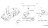 Diagram for 2001 Nissan Sentra Air Bag Control Module - 98830-4Z425