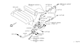 Diagram for 2000 Nissan Sentra EGR Valve - 14710-5M001