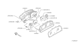 Diagram for 2002 Nissan Sentra Speedometer - 24820-4M770