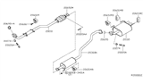 Diagram for Nissan Sentra Exhaust Flange Gasket - 20695-6N200