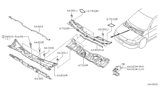 Diagram for 2000 Nissan Sentra Weather Strip - 66870-4Z000