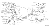 Diagram for 2001 Nissan Sentra Engine Mount Bracket - 11212-AU400