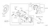 Diagram for 2001 Nissan Sentra Brake Caliper Repair Kit - 41120-71E27