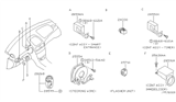 Diagram for 2005 Nissan Sentra Car Key - 28268-6Z700