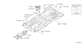 Diagram for 2001 Nissan Sentra Exhaust Heat Shield - 74753-5M000