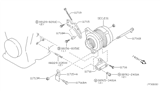 Diagram for Nissan Altima Alternator Bracket - 11710-3Z001