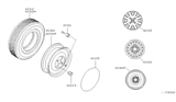 Diagram for 2001 Nissan Sentra Wheel Cover - 40315-4Z020