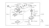 Diagram for Nissan Sentra Blower Motor Resistor - 27150-6Z500