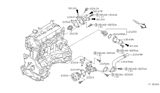 Diagram for Nissan Sentra Water Pump Gasket - 21014-4M500