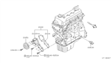 Diagram for 2001 Nissan Sentra Water Pump - 21010-5M000