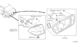 Diagram for Nissan Sentra Tail Light - 26555-6Z525