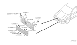 Diagram for 2001 Nissan Sentra Grille - 62310-4Z500