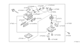 Diagram for 2003 Nissan Sentra Blower Motor Resistor - 27150-4Z000